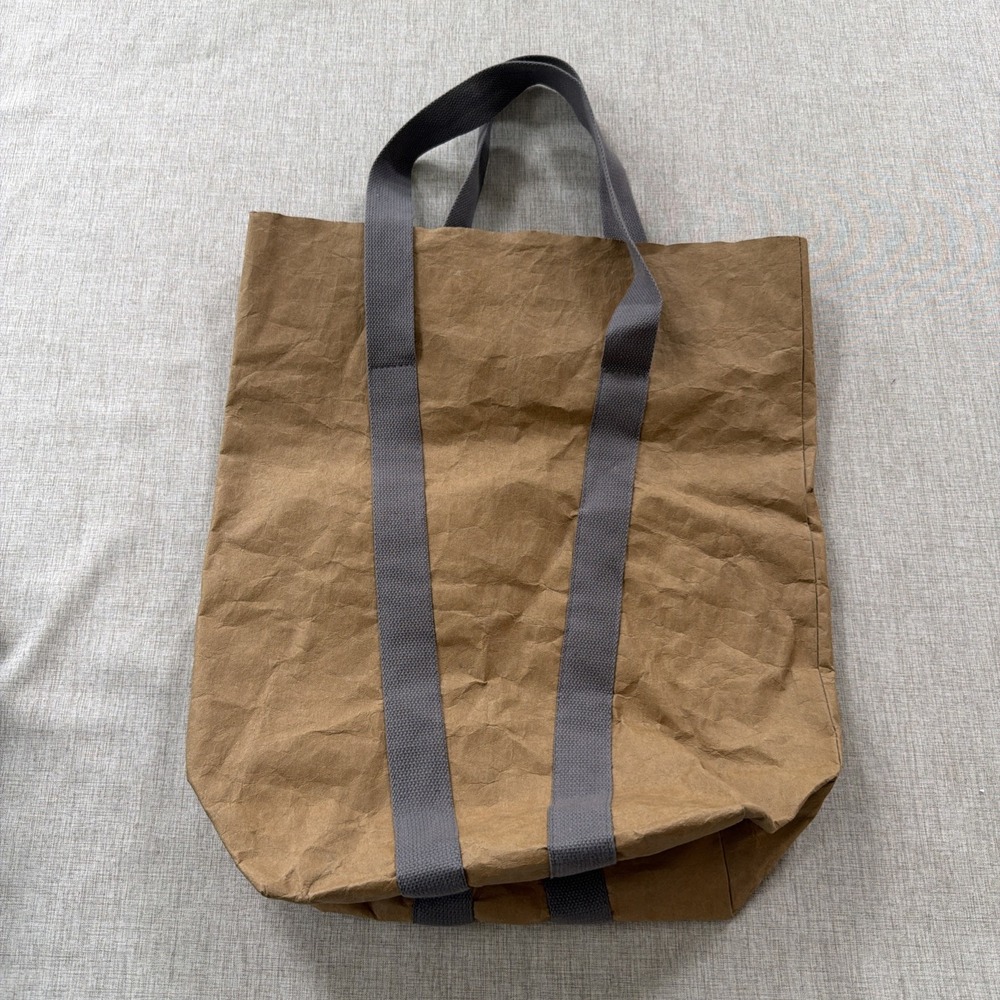 Trader's Joes Washable Paper Tote Bag Reusable Grocery Beach Travel Bag